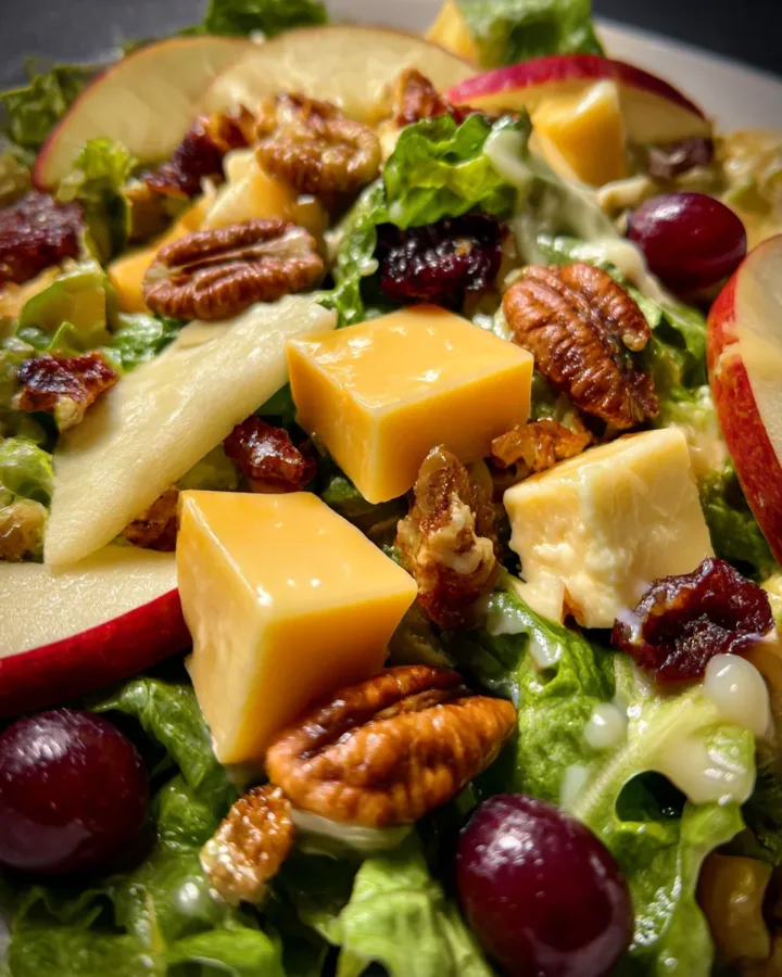 Apple Cheddar Fall Harvest Salad