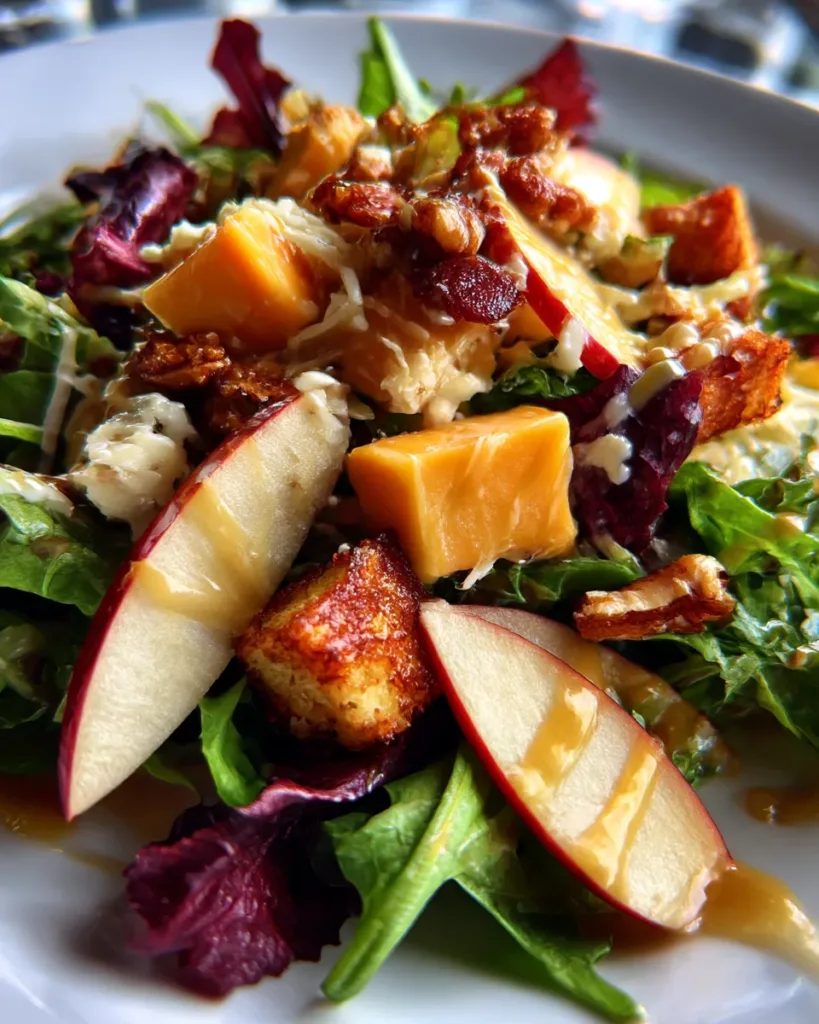 Apple Cheddar Fall Harvest Salad