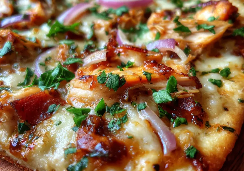 BBQ Chicken Flatbread Pizza
