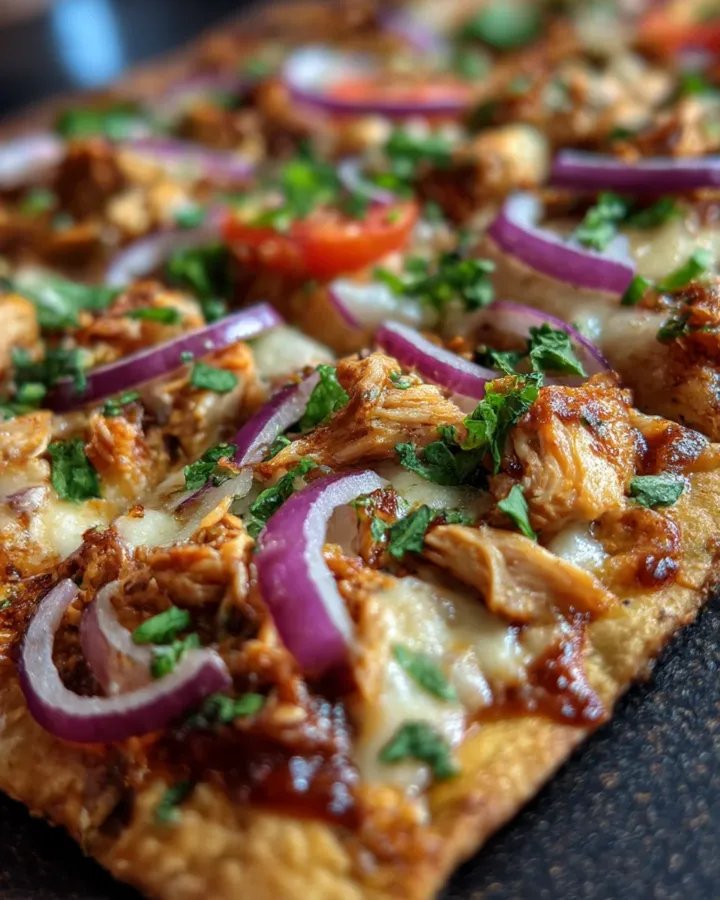 BBQ Chicken Flatbread Pizza