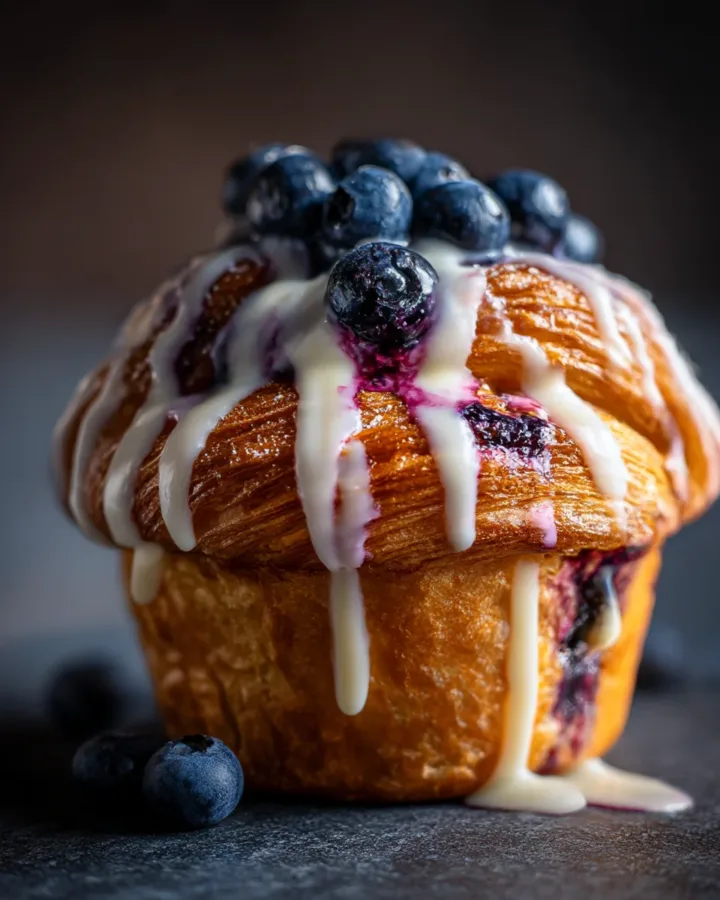 Blueberry Cream Cheese Cruffin