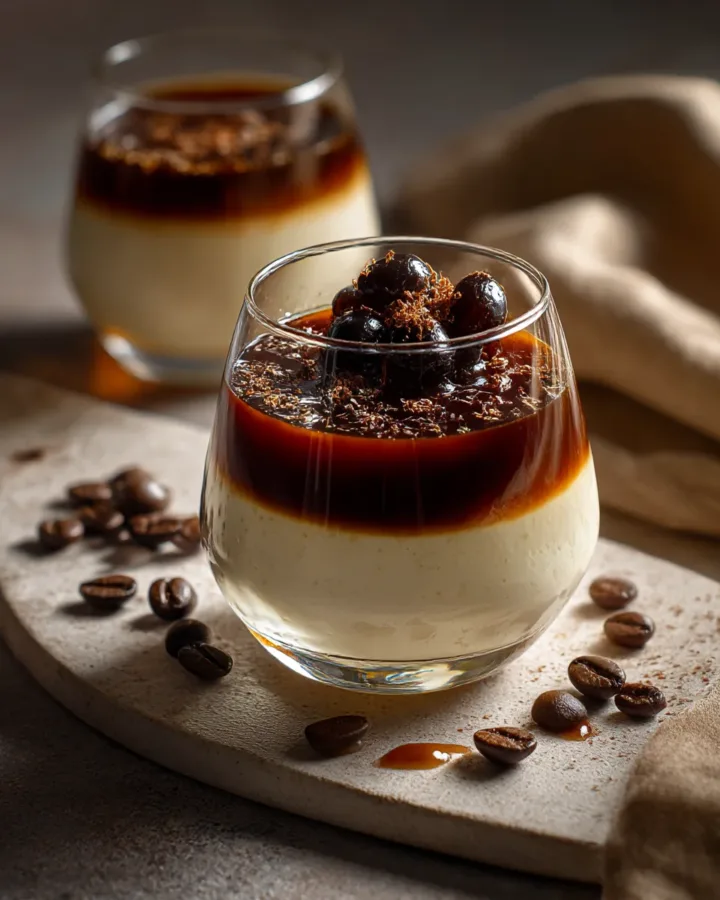 Boozy Irish Coffee Panna Cotta