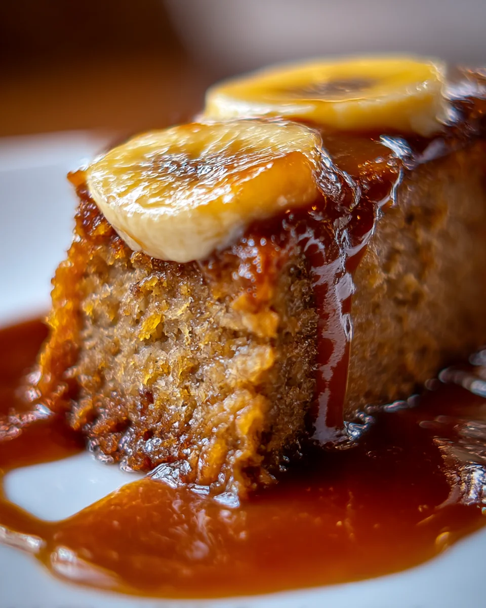 Brown Sugar Banana Sticky Toffee Pudding