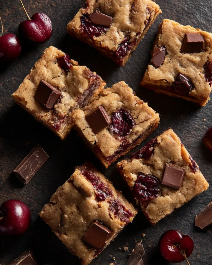 Cherry Chocolate Chunk Blondies