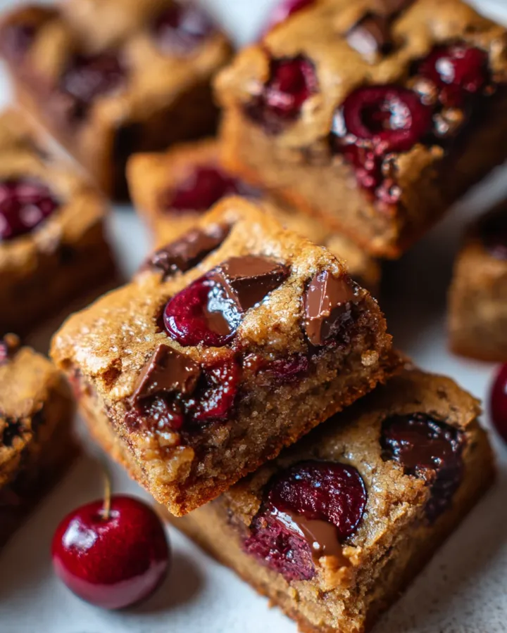 Cherry Chocolate Chunk Blondies