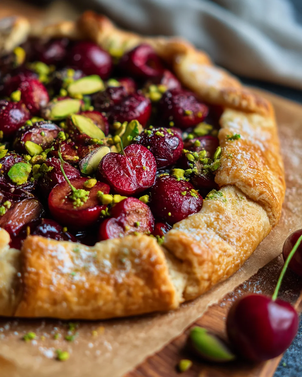 Cherry Pistachio Galette