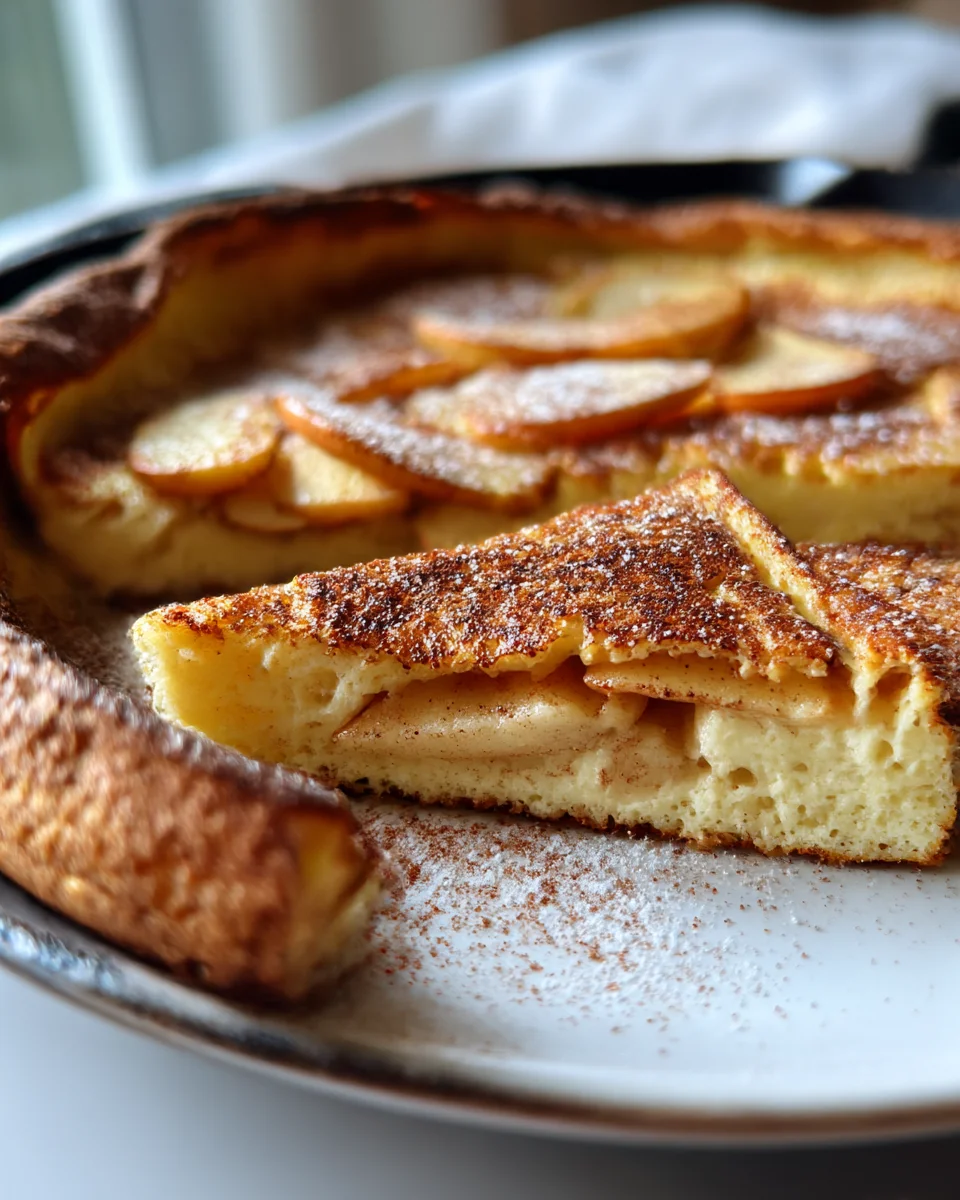 Cinnamon Apple Dutch Baby Pancake