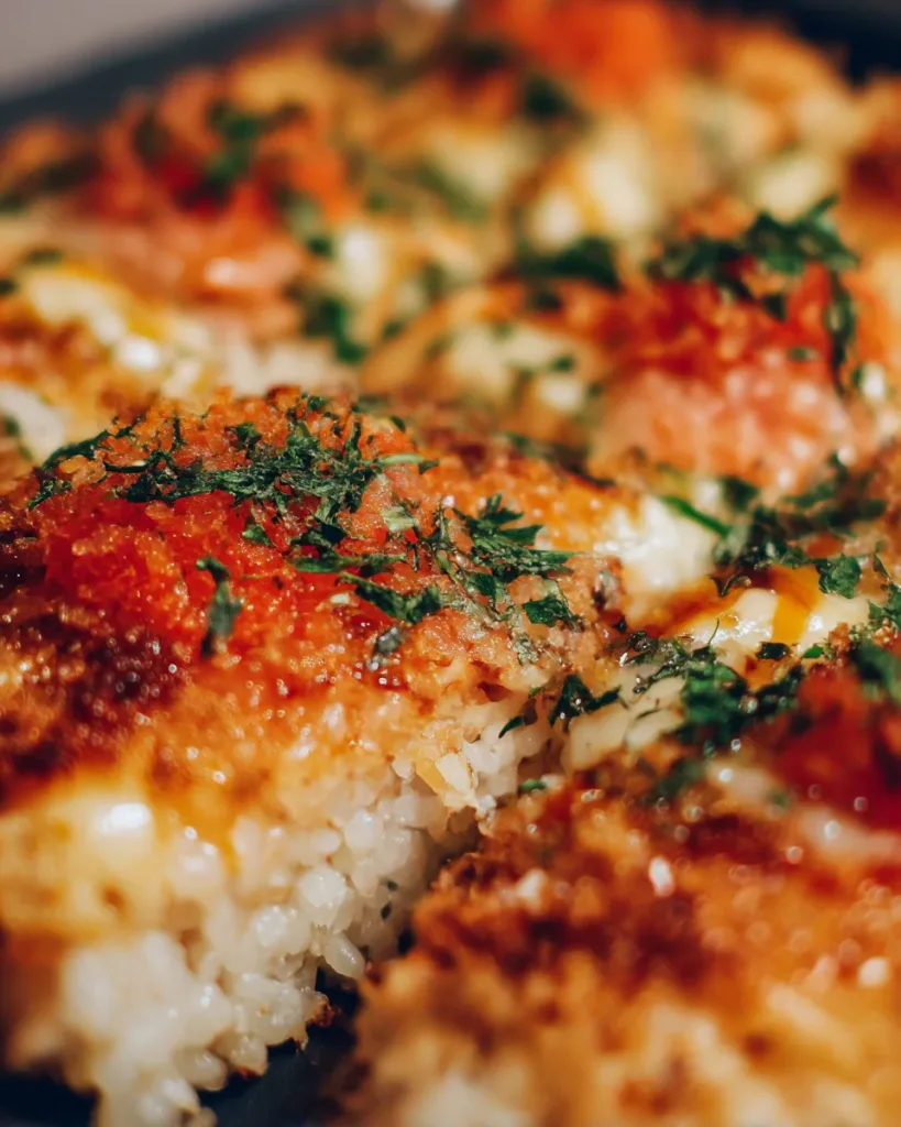 Crispy Rice Sushi Bake Casserole