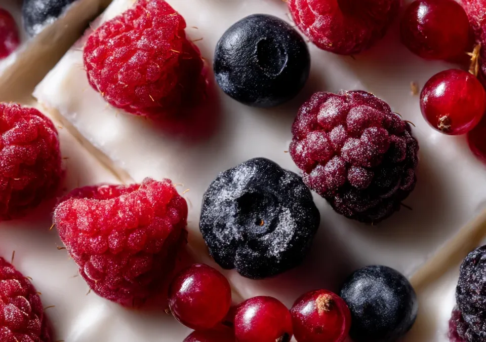 Healthy Frozen Yogurt Bark with Berries