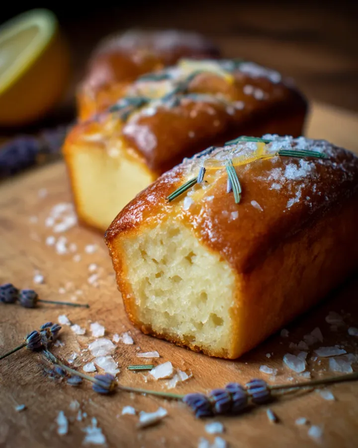 Lavender Lemon Mini Loaves
