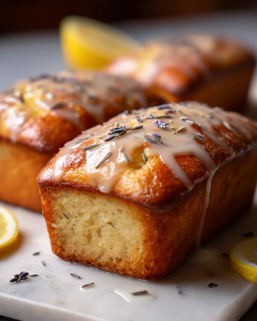 Lavender Lemon Mini Loaves