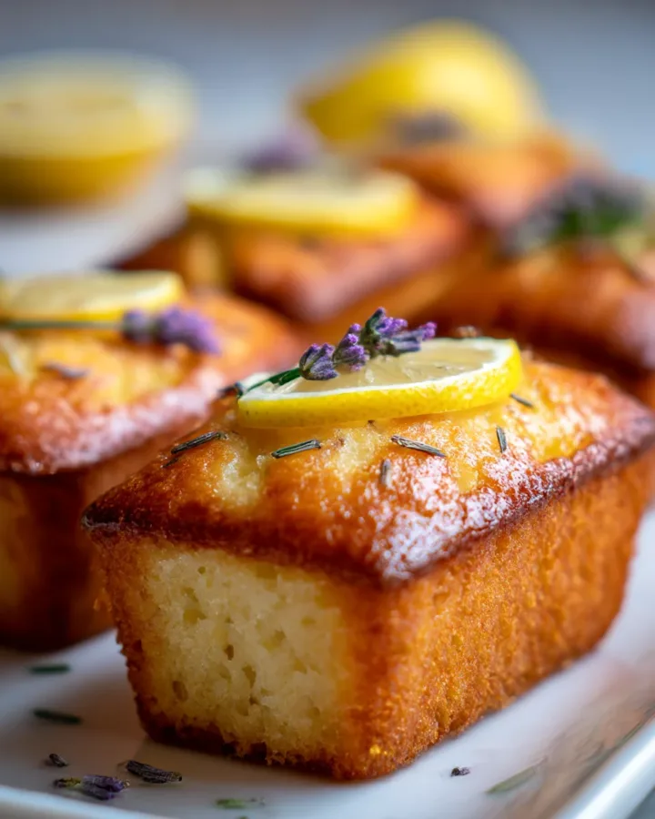Lavender Lemon Mini Loaves