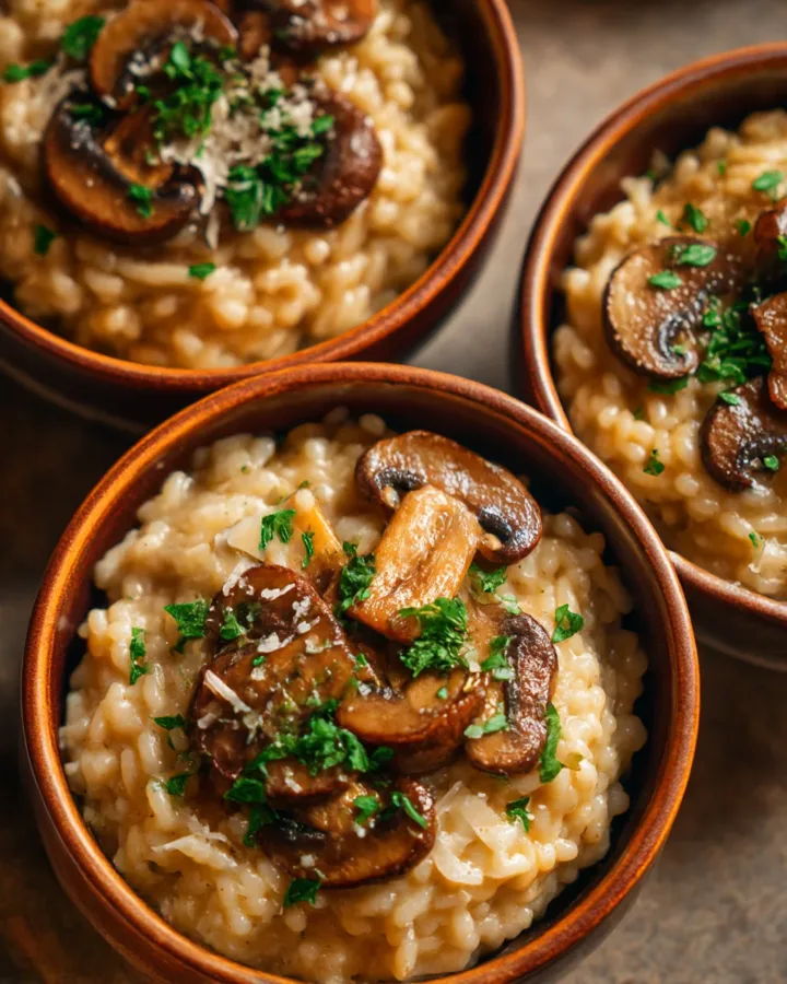 Mushroom Marsala Risotto Bowls