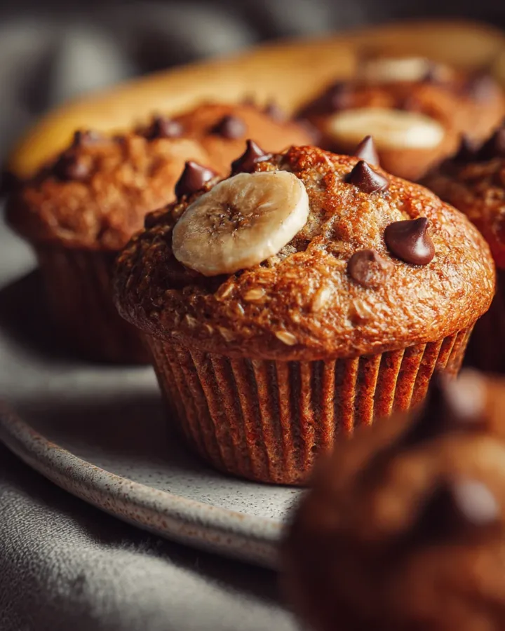 Protein Banana Oatmeal Muffins