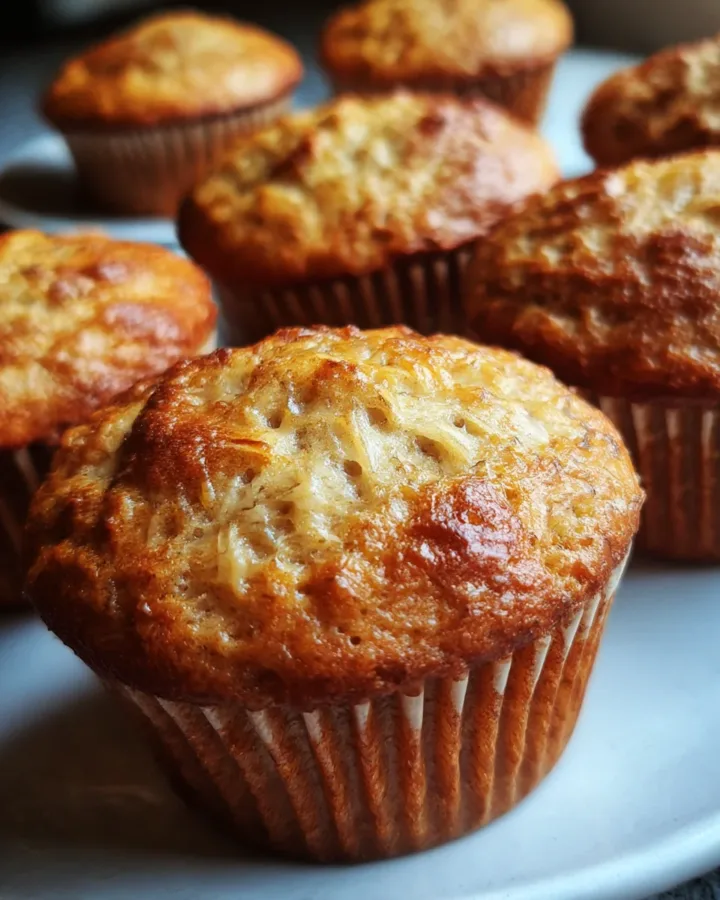 Protein Banana Oatmeal Muffins