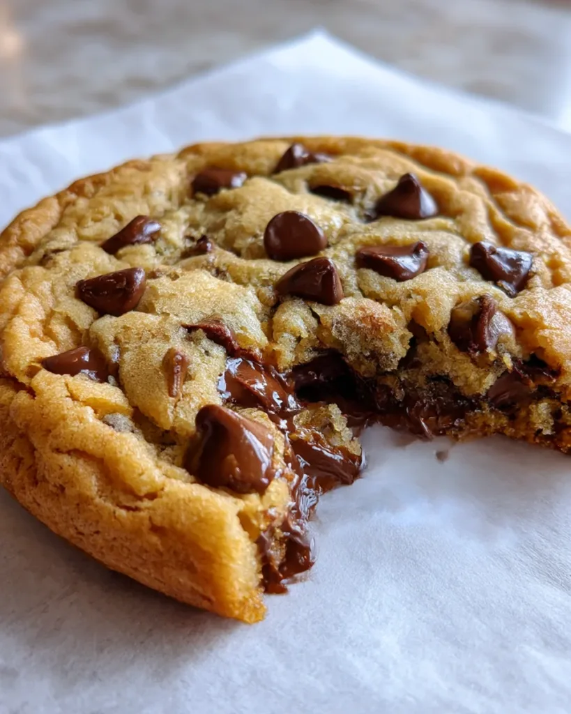 Single-Serve Deep Dish Chocolate Chip Cookie