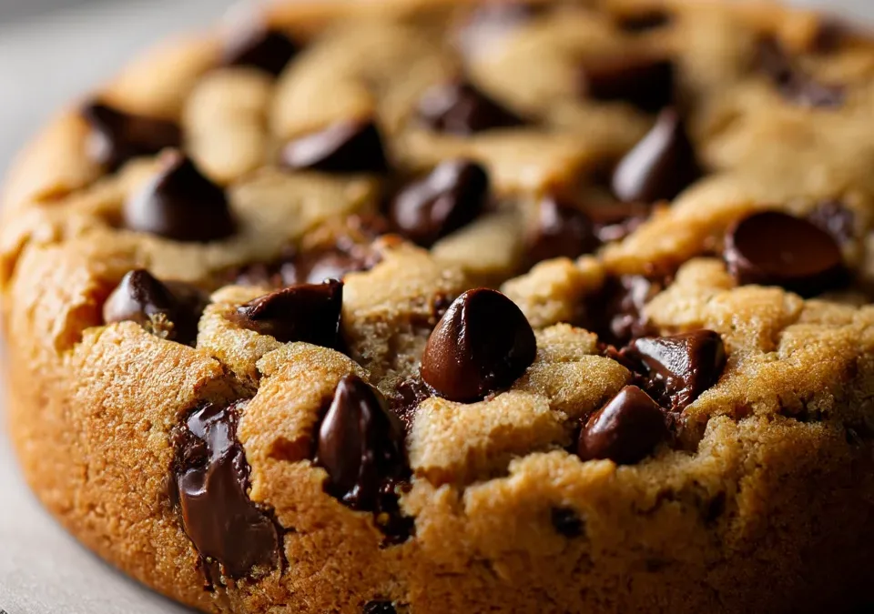 Single-Serve Deep Dish Chocolate Chip Cookie