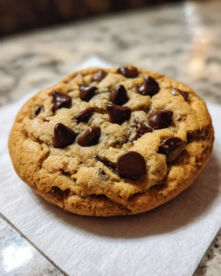 Single-Serve Deep Dish Chocolate Chip Cookie