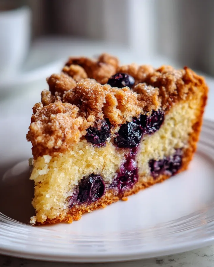 Skillet Blueberry Buckle Coffee Cake