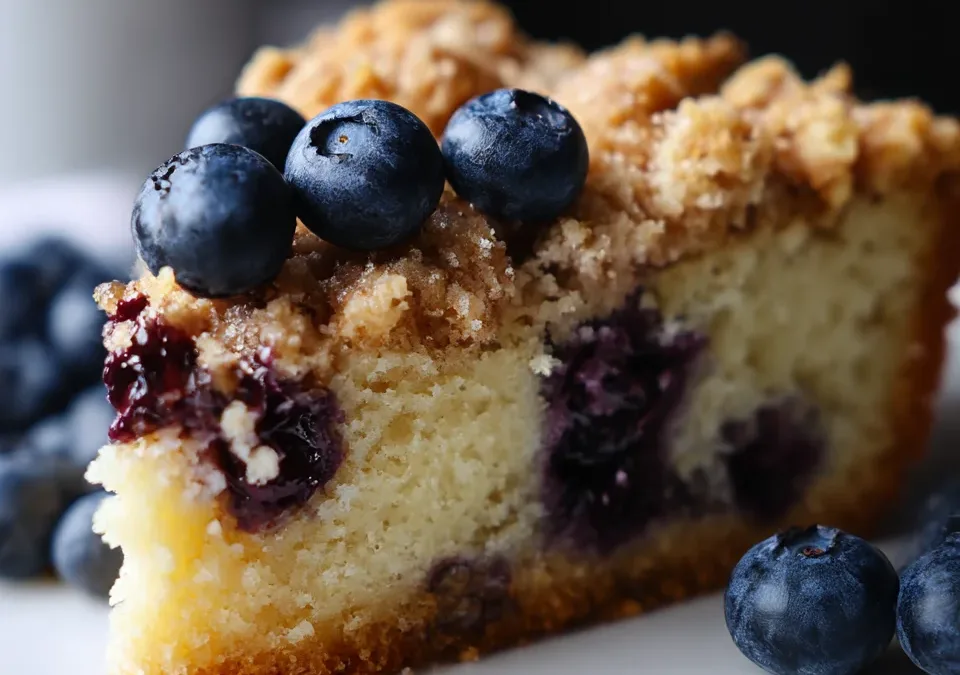 Skillet Blueberry Buckle Coffee Cake