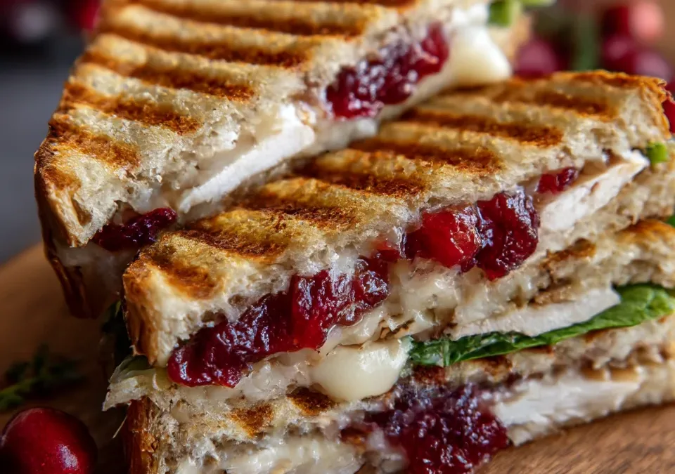 Turkey Cranberry Brie Panini
