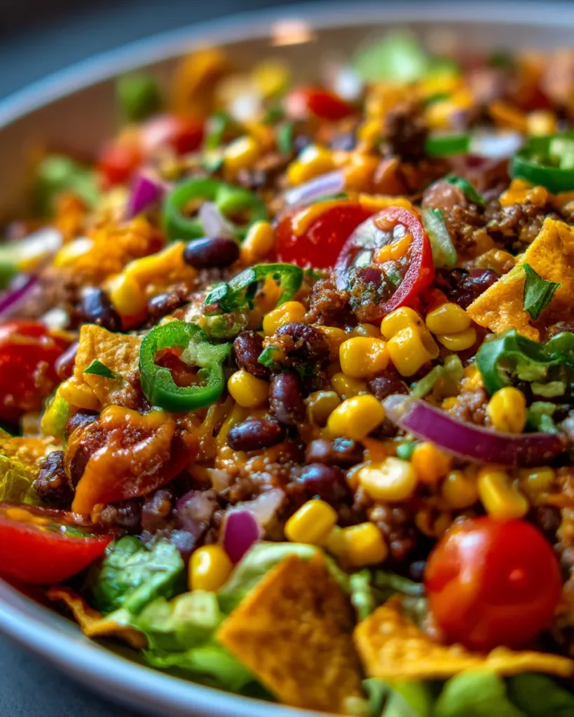 Ultimate Cowboy Caviar Taco Salad Bowl
