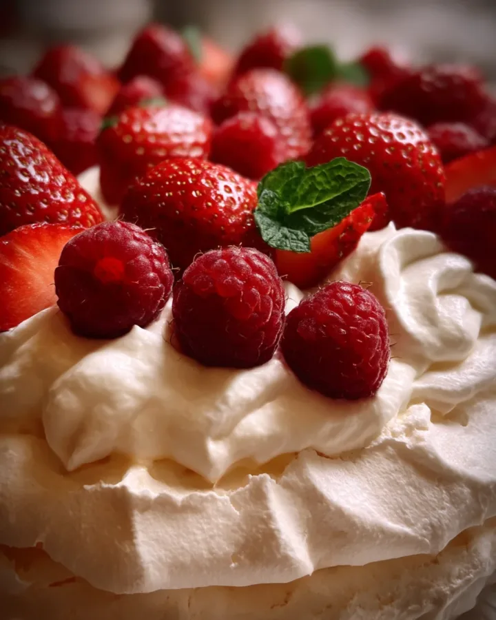pavlova wedding cake