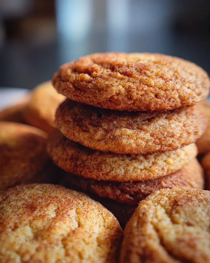 Brown Butter Pumpkin Snickerdoodle Cookies
