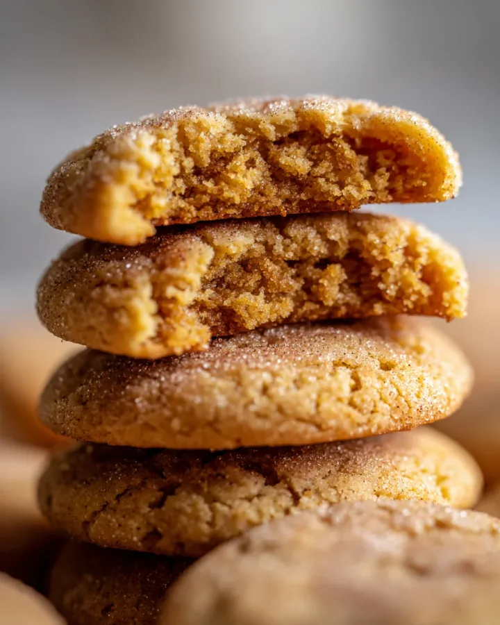 Brown Butter Pumpkin Snickerdoodle Cookies