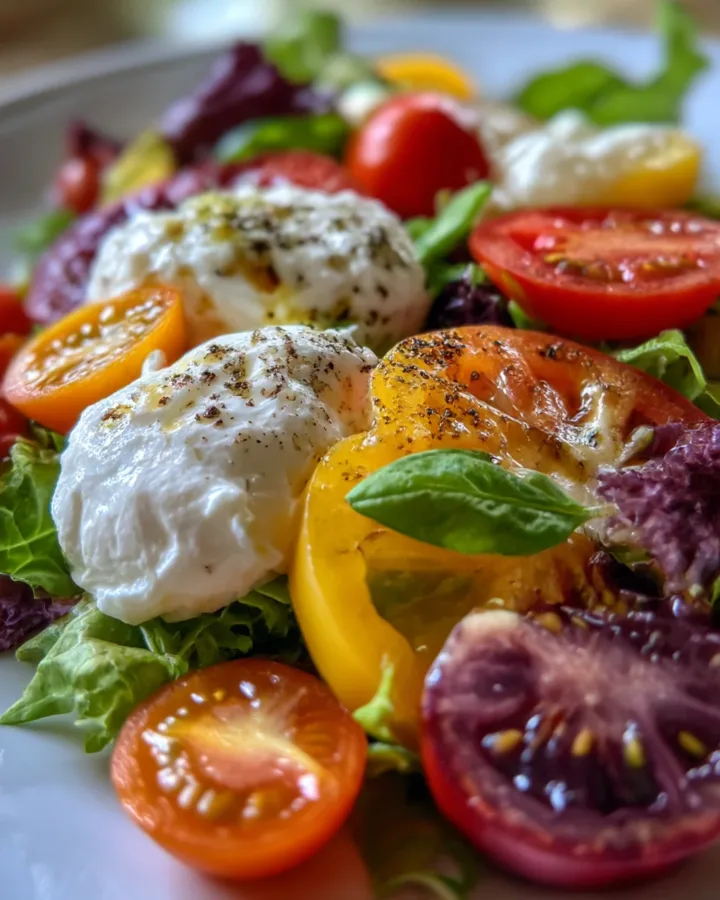 Burrata & Heirloom Tomato Garden Salad