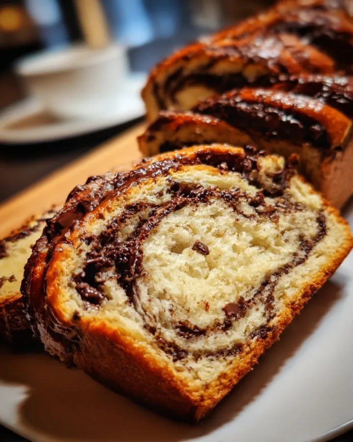 Chocolate Chip Tahini Swirl Babka