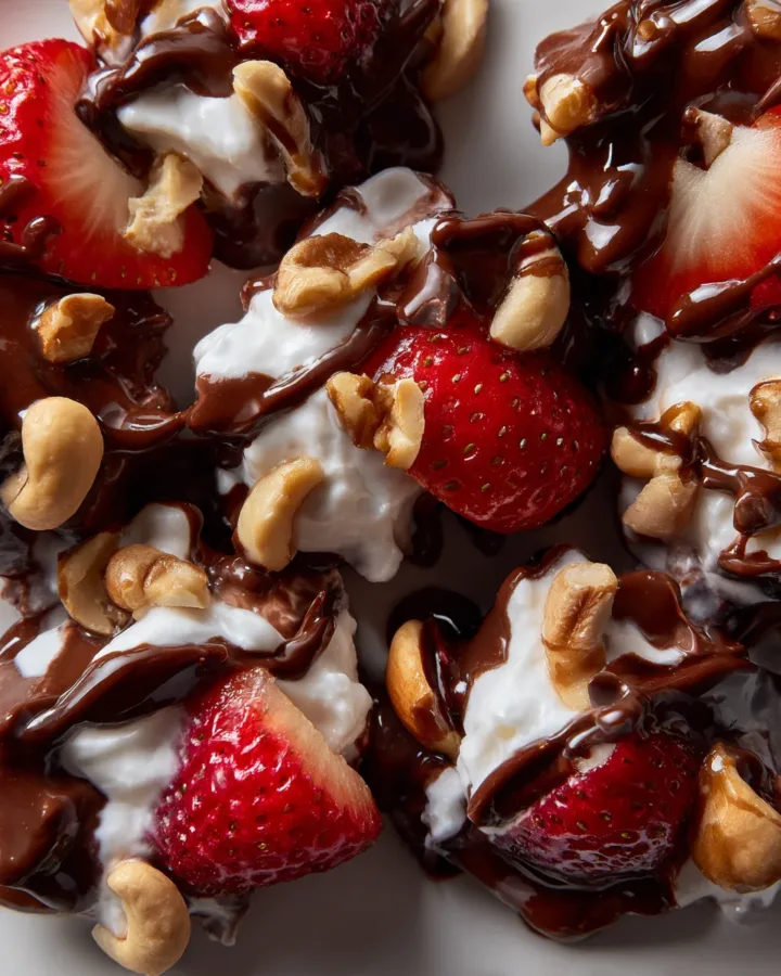 Chocolate Strawberry Yogurt Clusters
