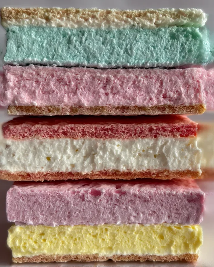Cotton Candy Ice Cream Sandwiches