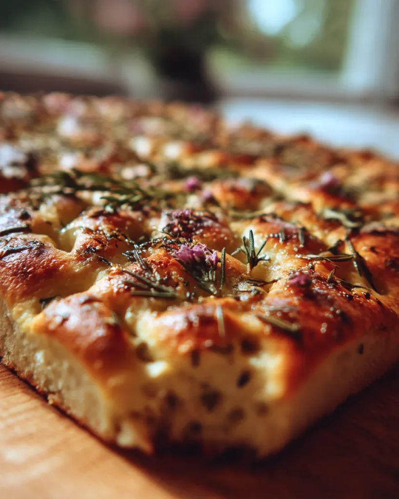 Floral Focaccia Art Bread