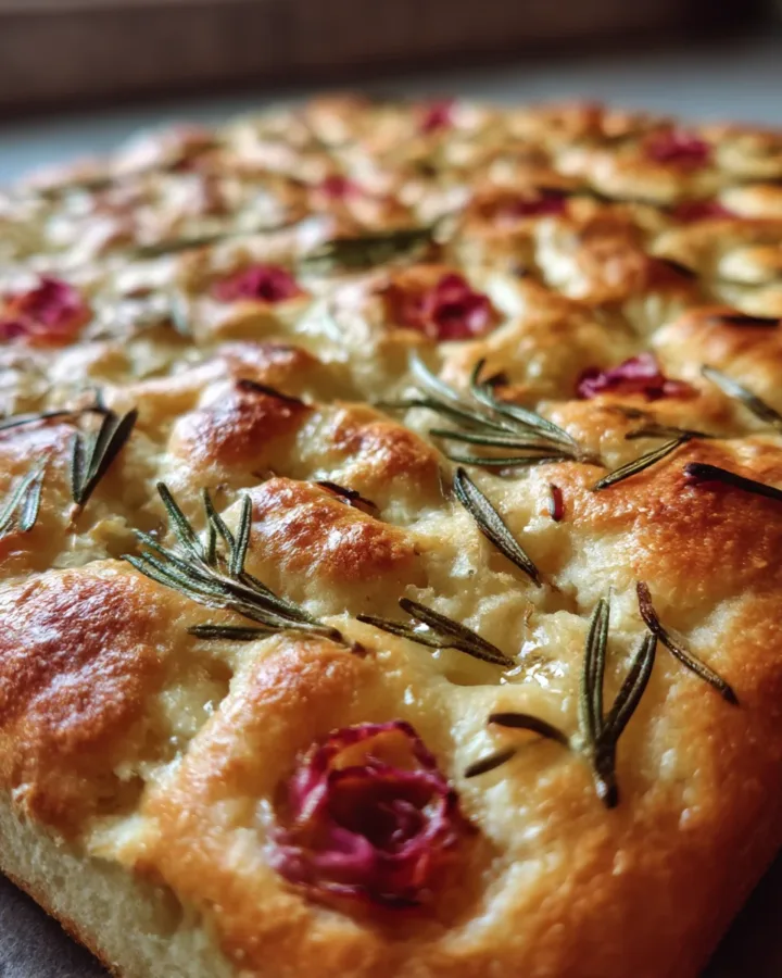 Floral Focaccia Art Bread