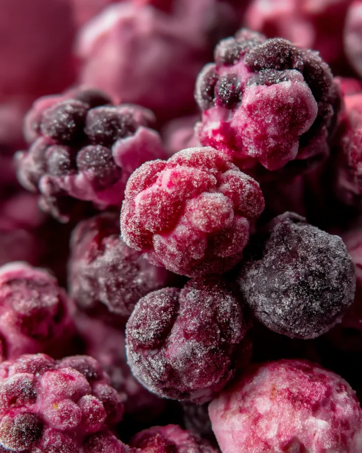 Frozen Yogurt Berry Clusters