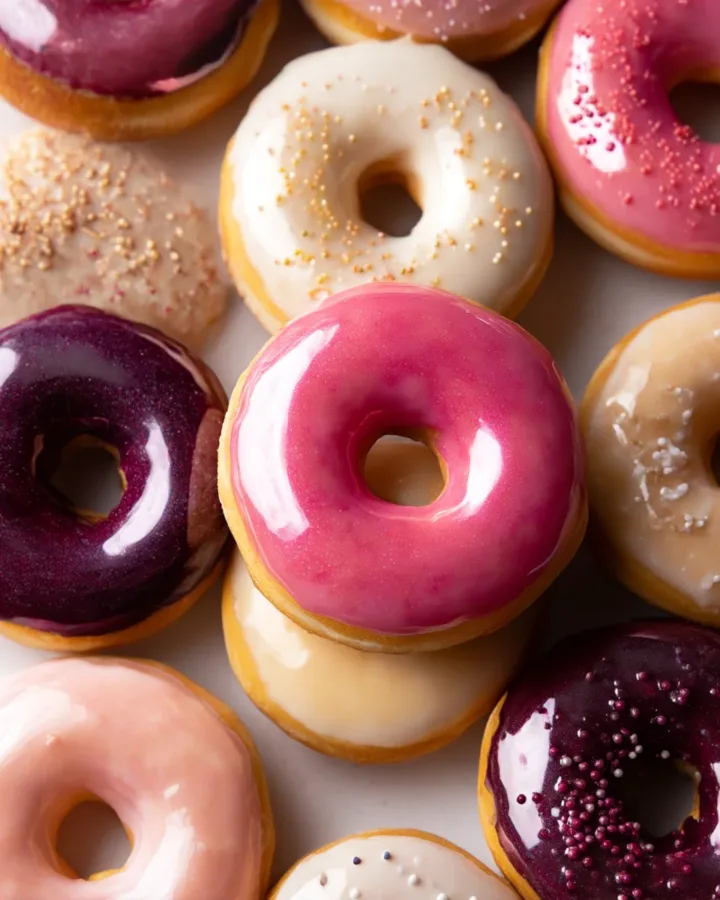 Galaxy Mirror Glaze Donuts