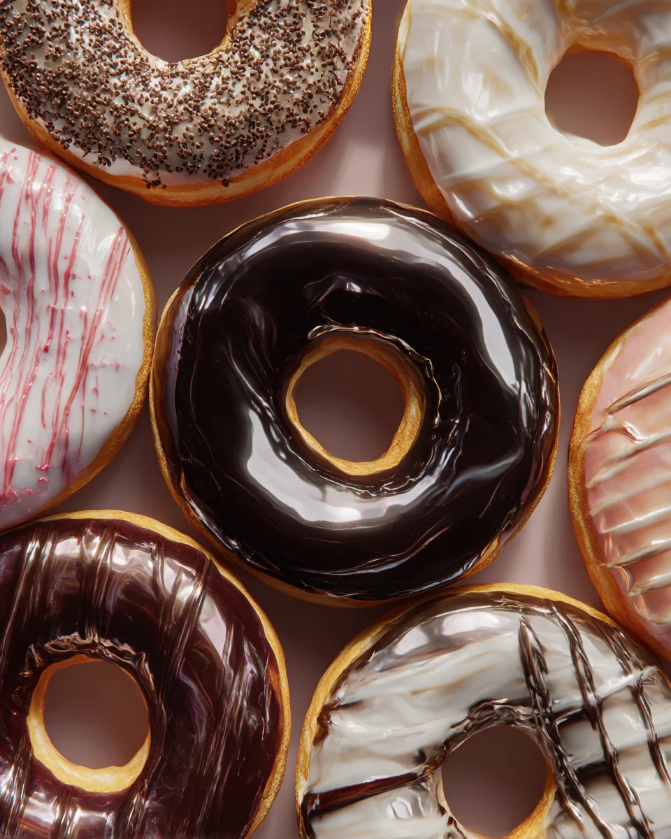 Galaxy Mirror Glaze Donuts