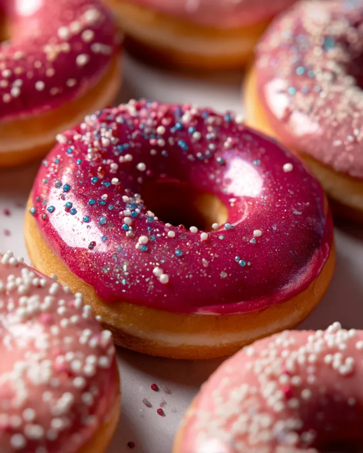 Galaxy Mirror Glaze Donuts