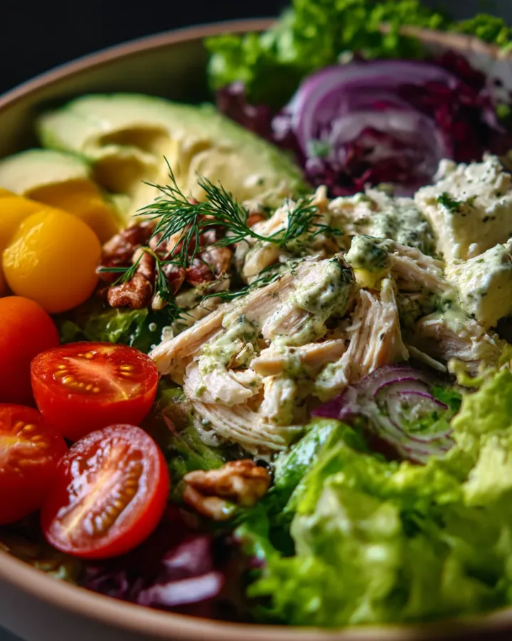 Green Goddess Chicken Salad Bowl
