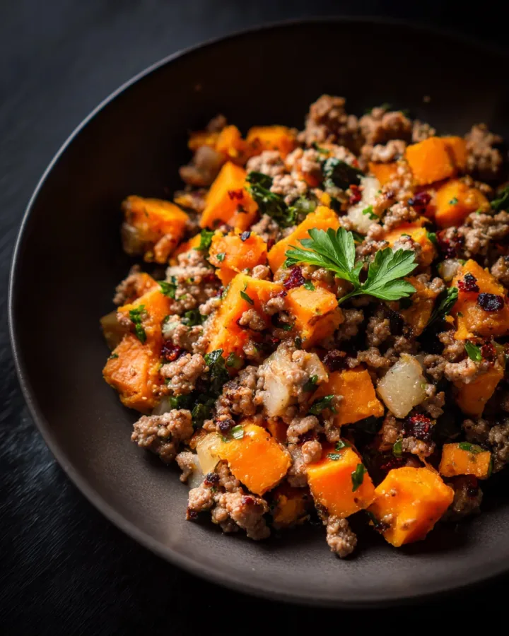 Ground Turkey Sweet Potato Skillet