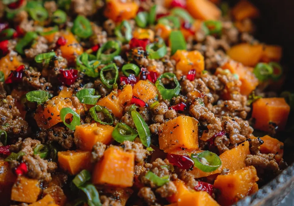 Ground Turkey Sweet Potato Skillet