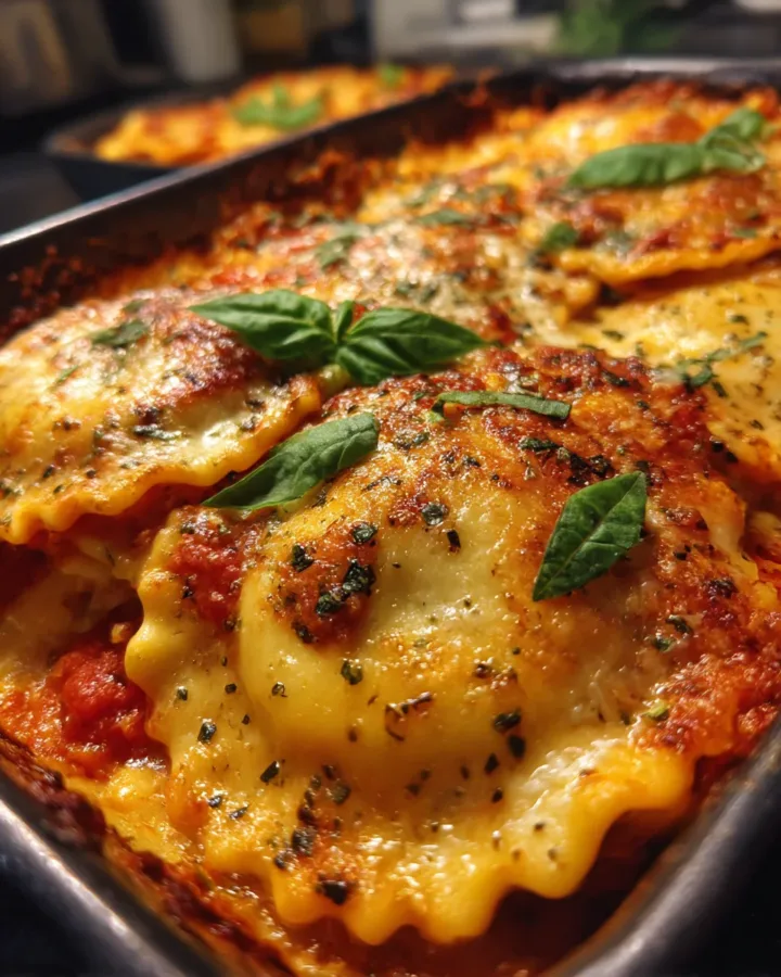 Lazy Girl Lasagna (Ravioli Bake)