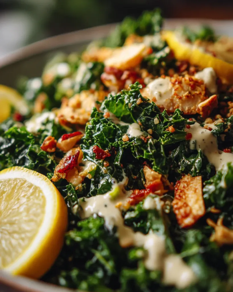 Lemon Tahini Kale Power Salad