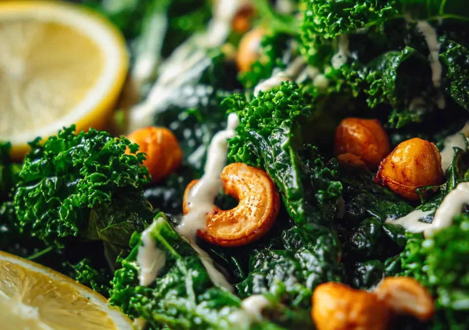 Lemon Tahini Kale Power Salad