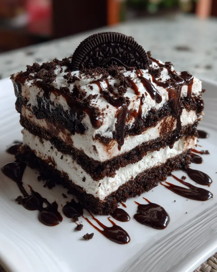 No Bake Oreo Lasagna Dessert