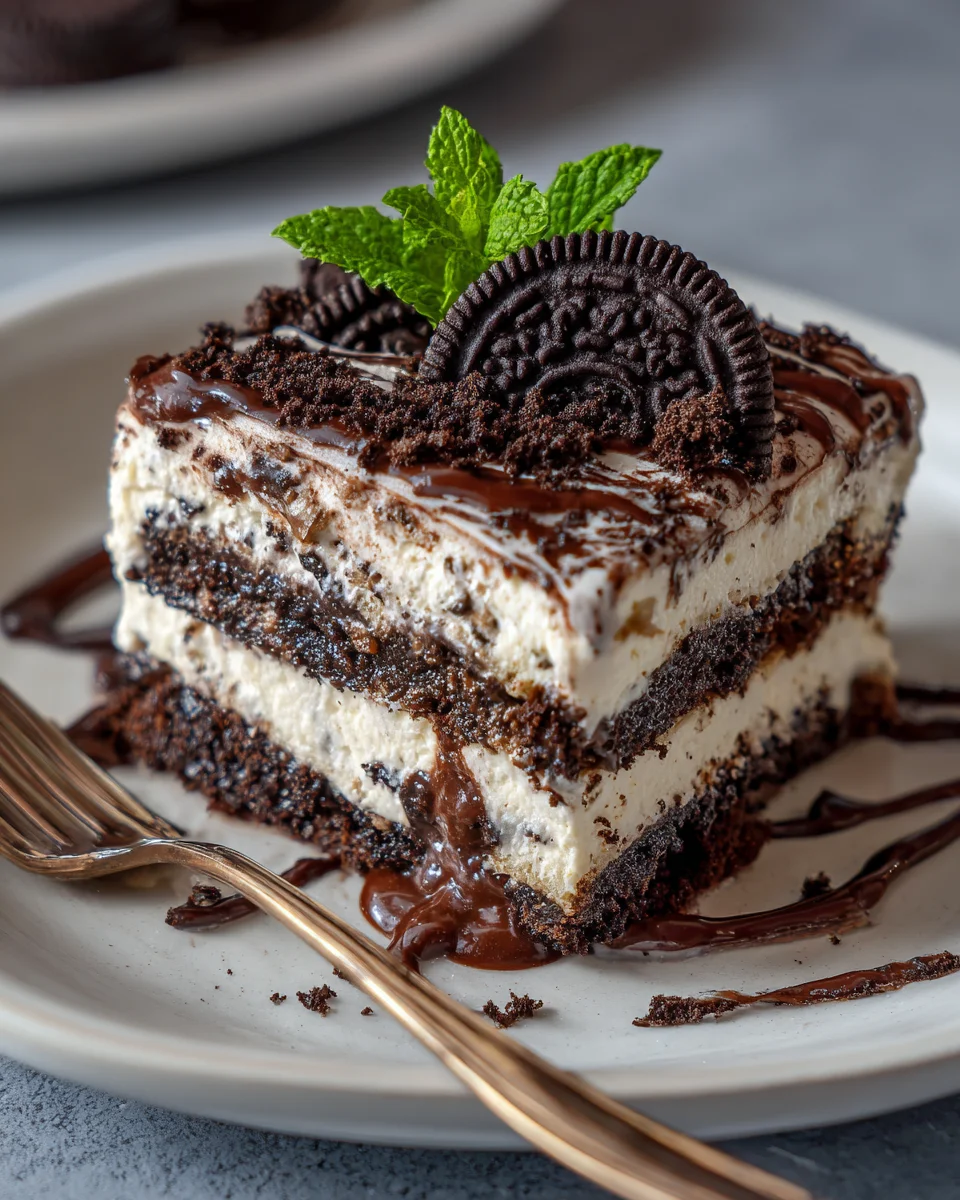No Bake Oreo Lasagna Dessert