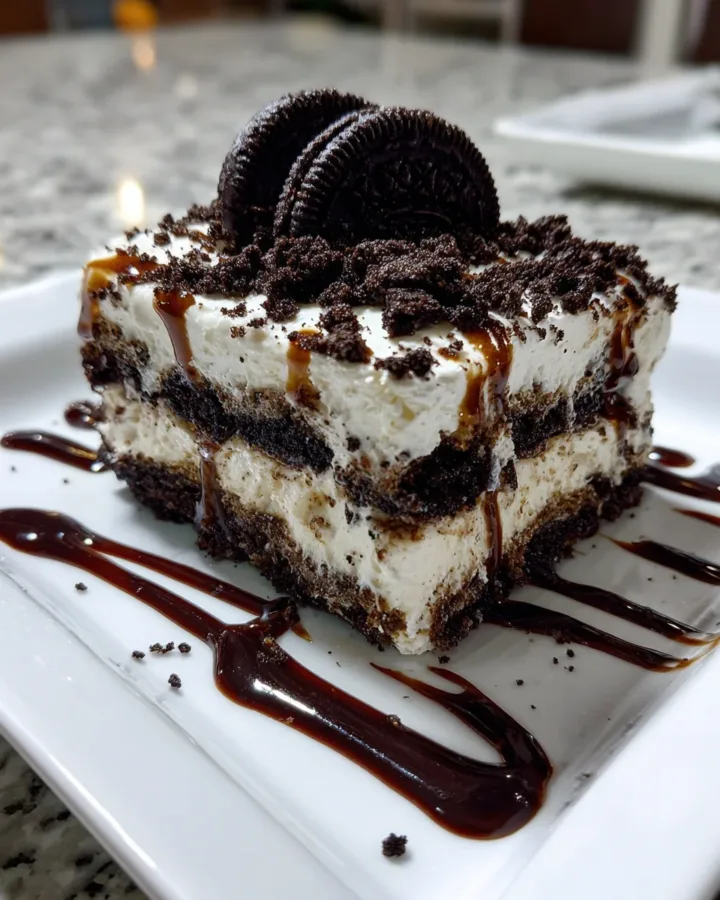 No Bake Oreo Lasagna Dessert