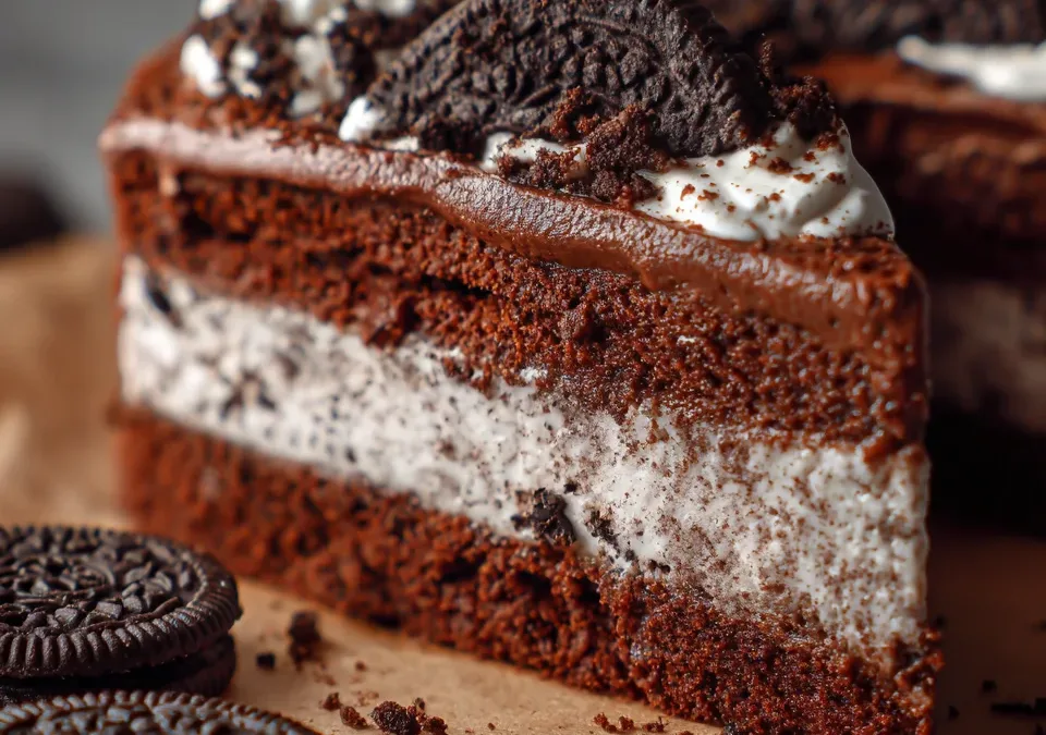 Oreo Ice Cream Sandwich Cake