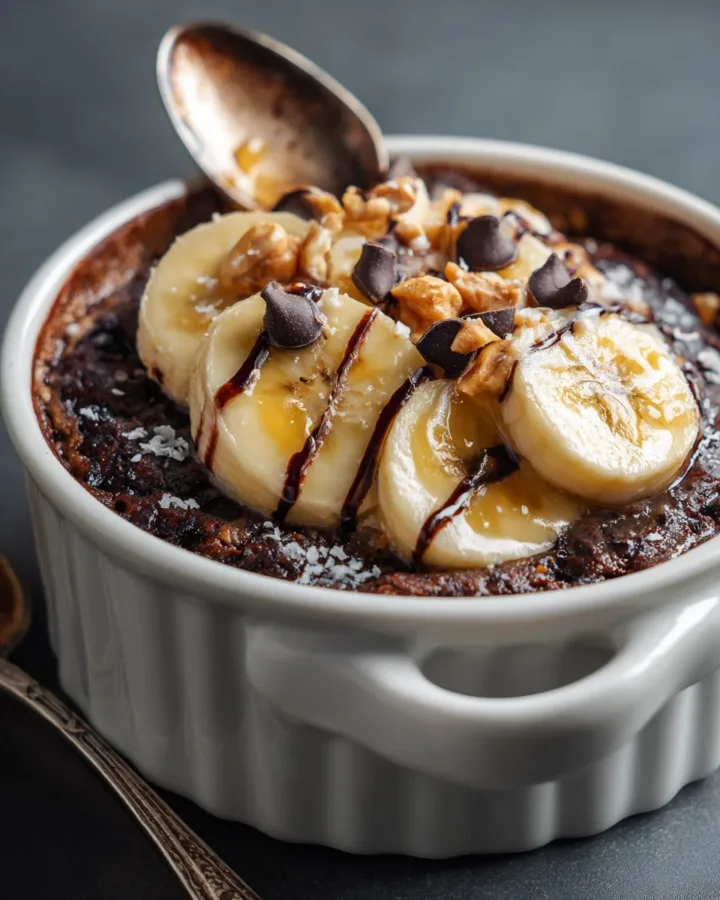 Protein Brownie Baked Oats